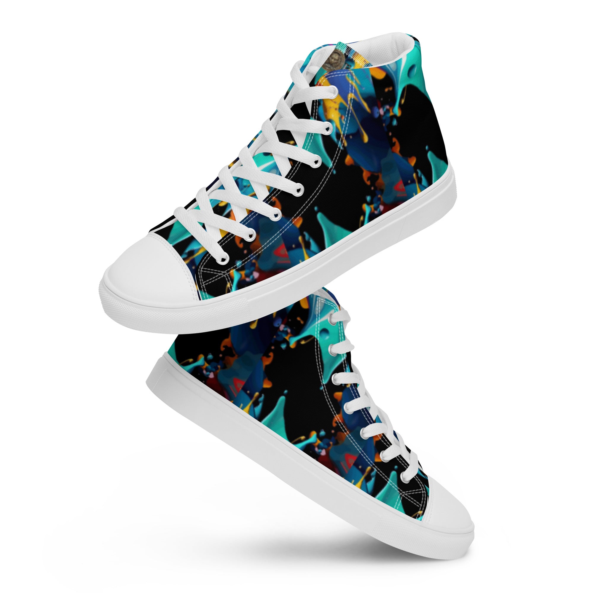 Fashionable Sneakers for Women | Comfy & Trendy Women's Canvas High Tops | Casual Sports Shoes | Stylish Footwear 432 - FelinDesign