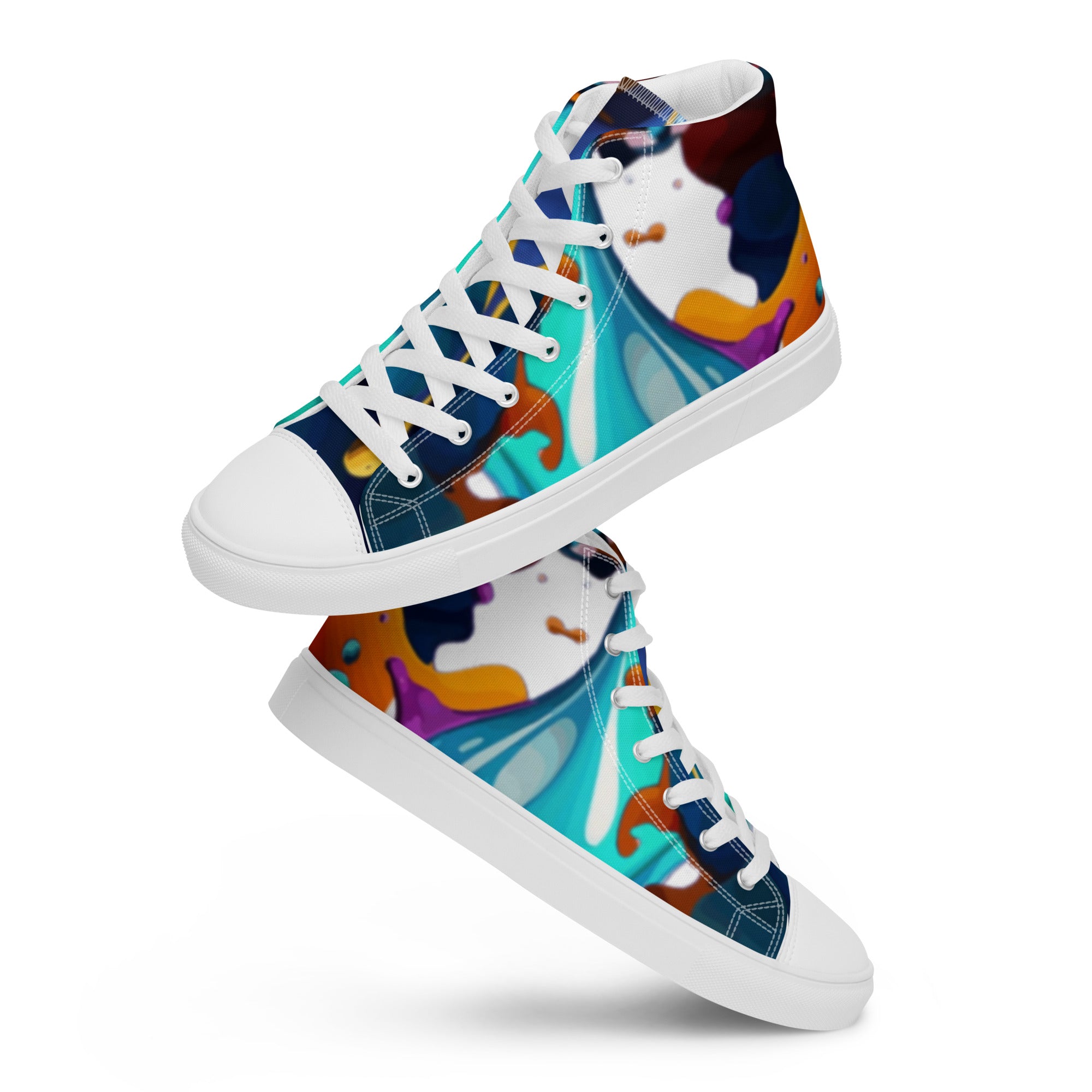FelinDesign #637 Women's High-Top Canvas Sneakers, New Edition, Comfortable & Stylish - Trendy Casual Shoes for Everyday Looks - FelinDesign