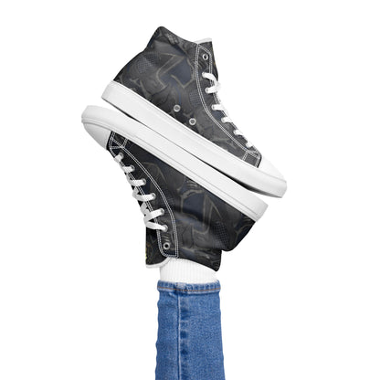 Women’s high top canvas shoes - FelinDesign