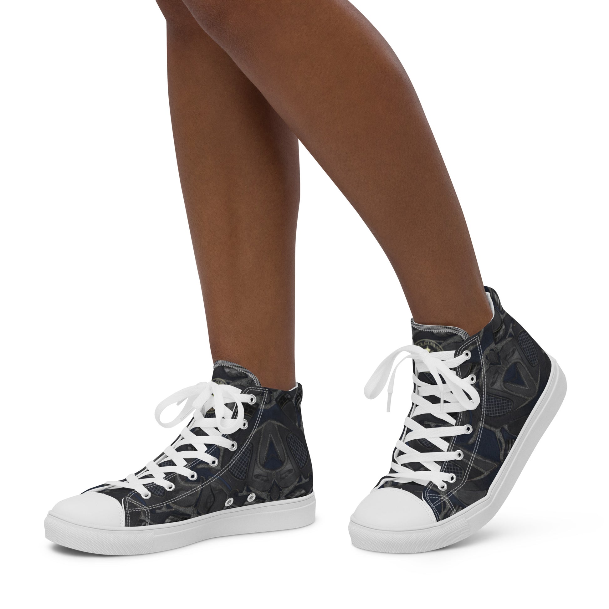 Women’s high top canvas shoes - FelinDesign