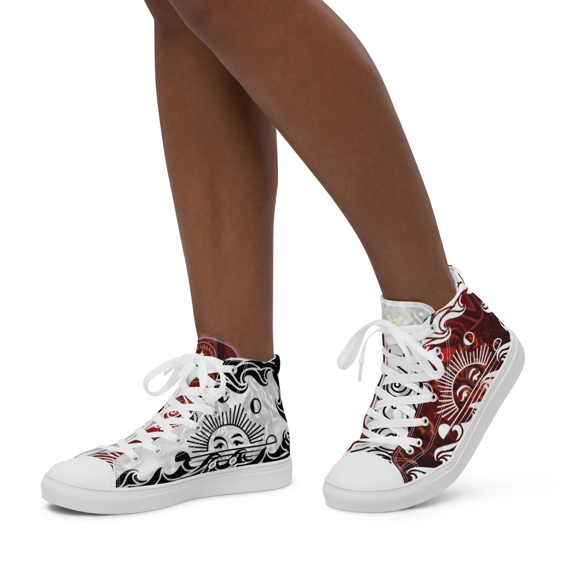 Women’s high top canvas shoes - FelinDesign