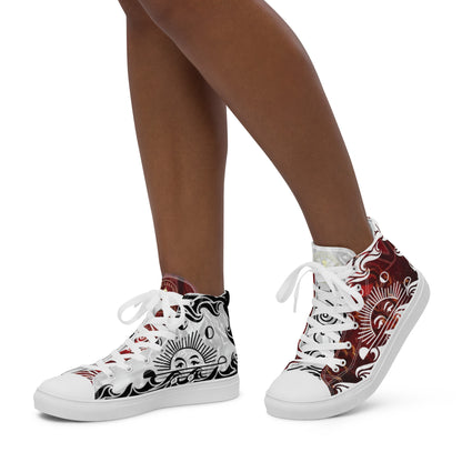 Women’s high top canvas shoes - FelinDesign