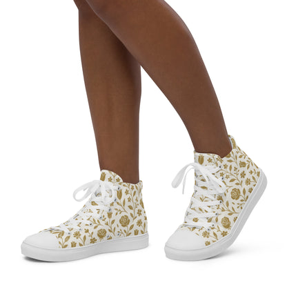 Sneakers Women  FelinDesign Canvas shos High Top Sneakers | Chic Fashion Footwear | Trendy & Comfortable | Size Options Available - FelinDesign
