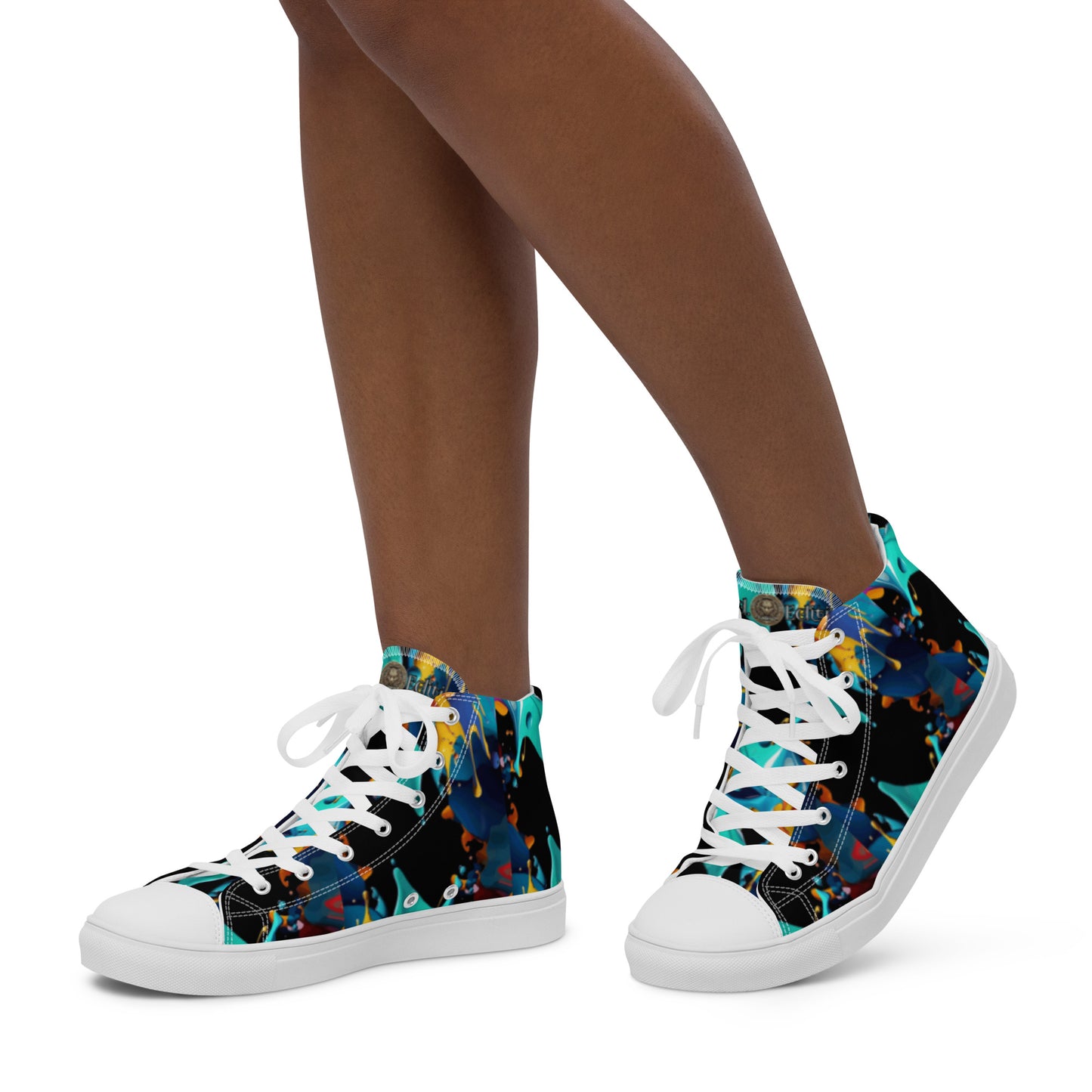 Fashionable Sneakers for Women | Comfy & Trendy Women's Canvas High Tops | Casual Sports Shoes | Stylish Footwear 432 - FelinDesign