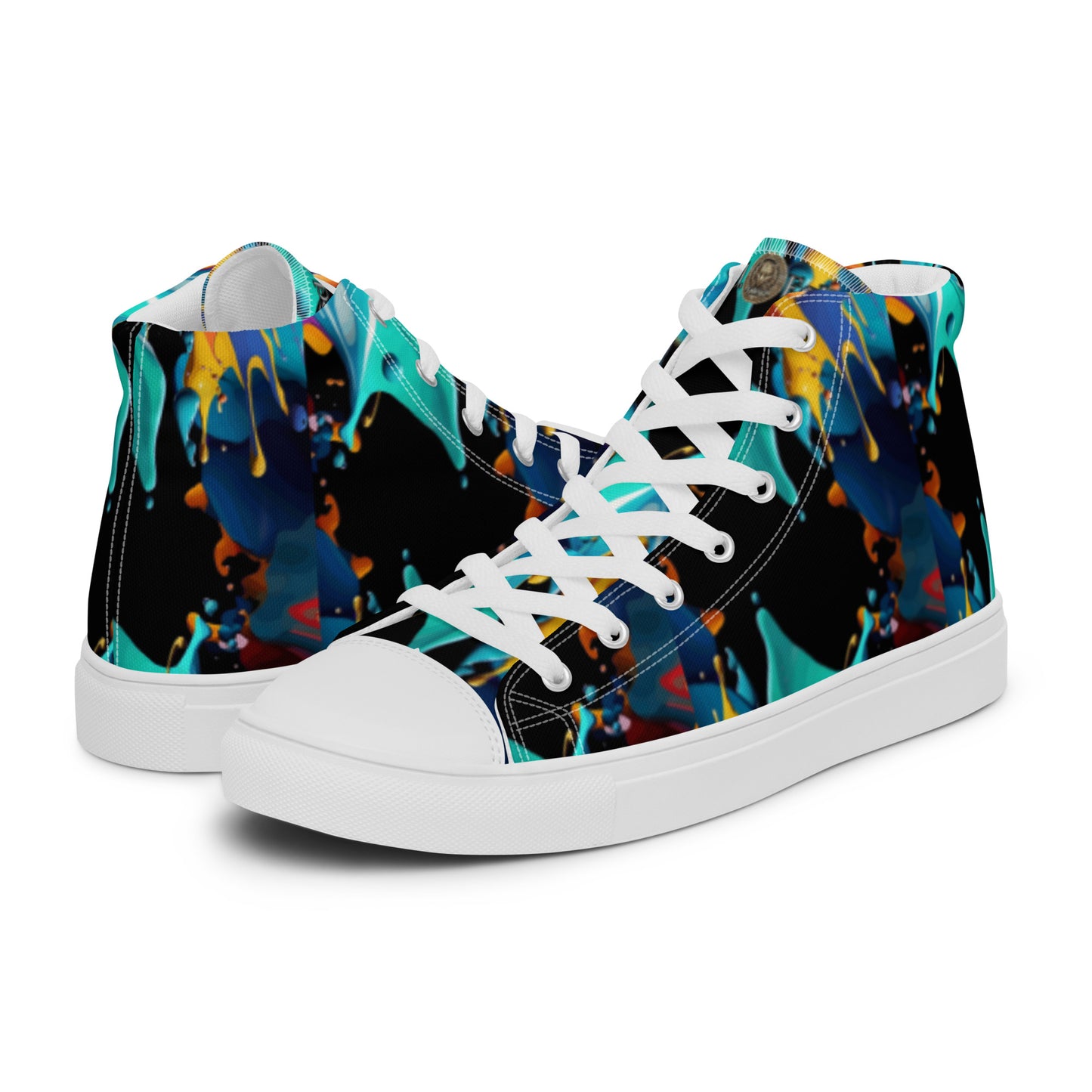 Fashionable Sneakers for Women | Comfy & Trendy Women's Canvas High Tops | Casual Sports Shoes | Stylish Footwear 432 - FelinDesign