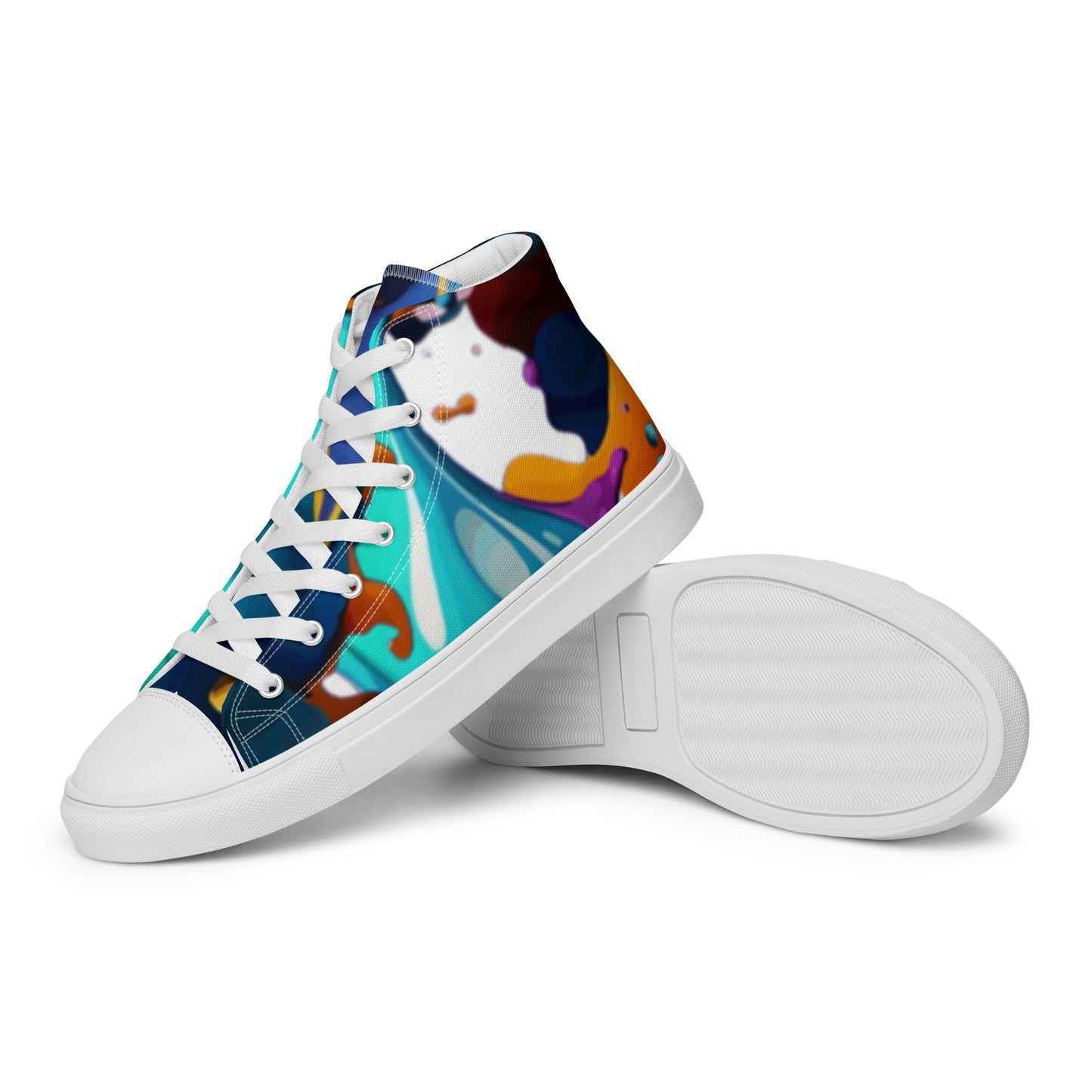 FelinDesign #637 Women's High-Top Canvas Sneakers, New Edition, Comfortable & Stylish - Trendy Casual Shoes for Everyday Looks - FelinDesign