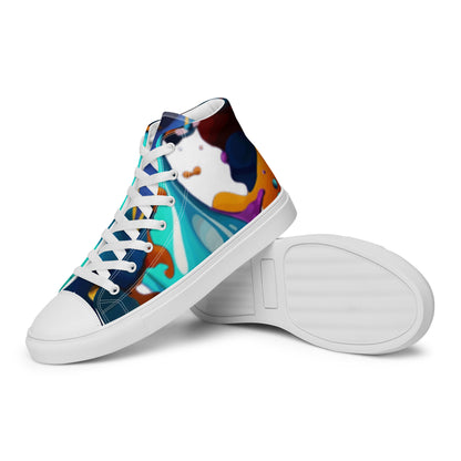 FelinDesign #637 Women's High-Top Canvas Sneakers, New Edition, Comfortable & Stylish - Trendy Casual Shoes for Everyday Looks - FelinDesign
