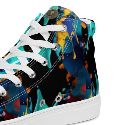Fashionable Sneakers for Women | Comfy & Trendy Women's Canvas High Tops | Casual Sports Shoes | Stylish Footwear 432 - FelinDesign