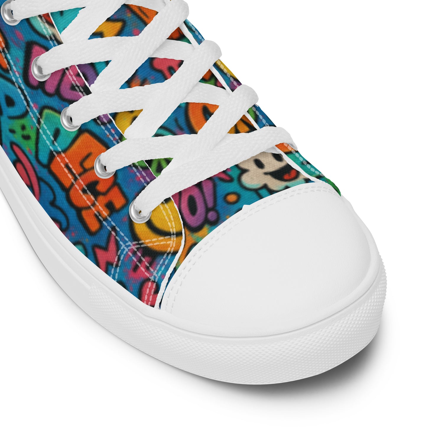 Peace 648 Women's High-Top Sneakers | Comfortable Summer Canvas Shoes | Casual & Unique Style for Summer - FelinDesign