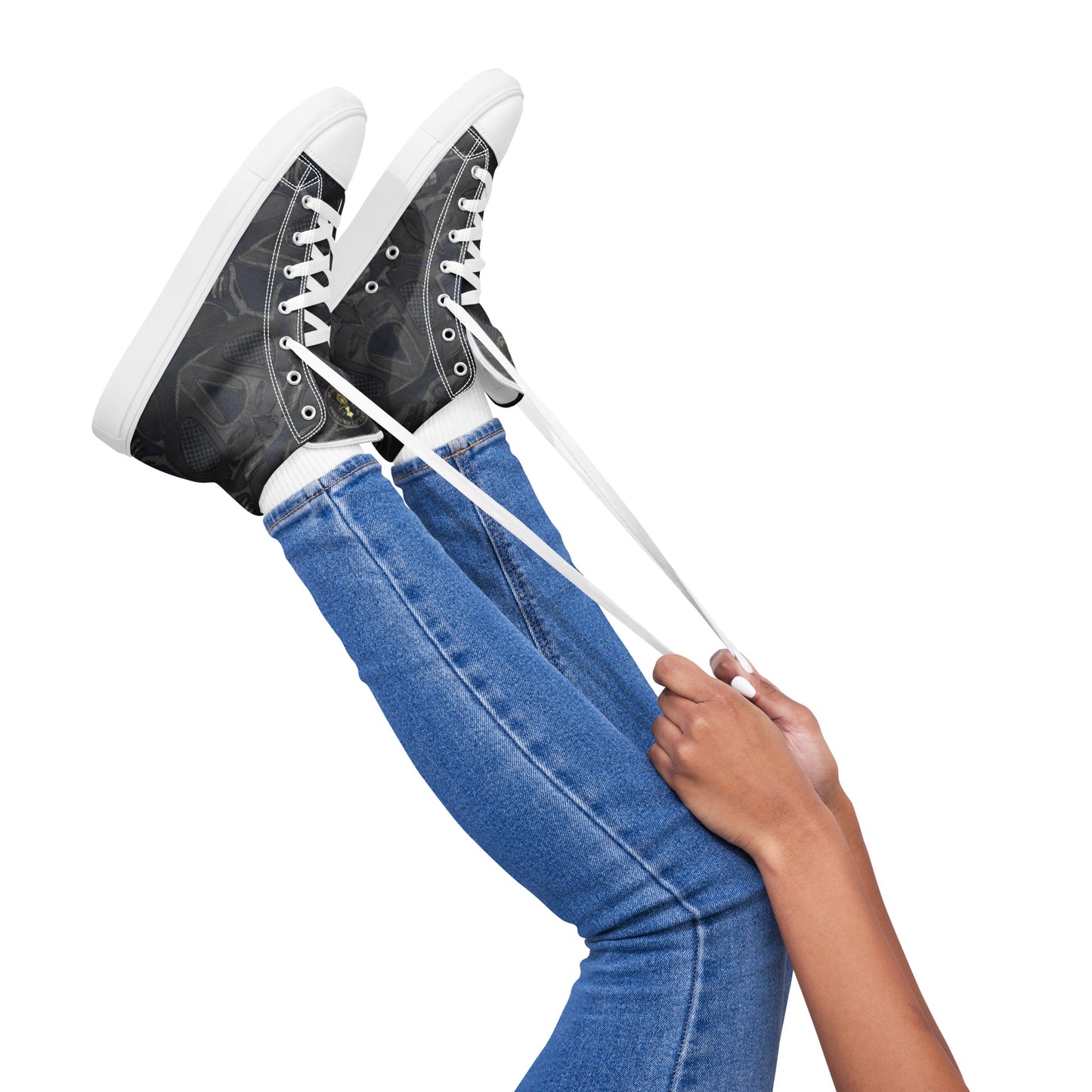 Women’s high top canvas shoes - FelinDesign