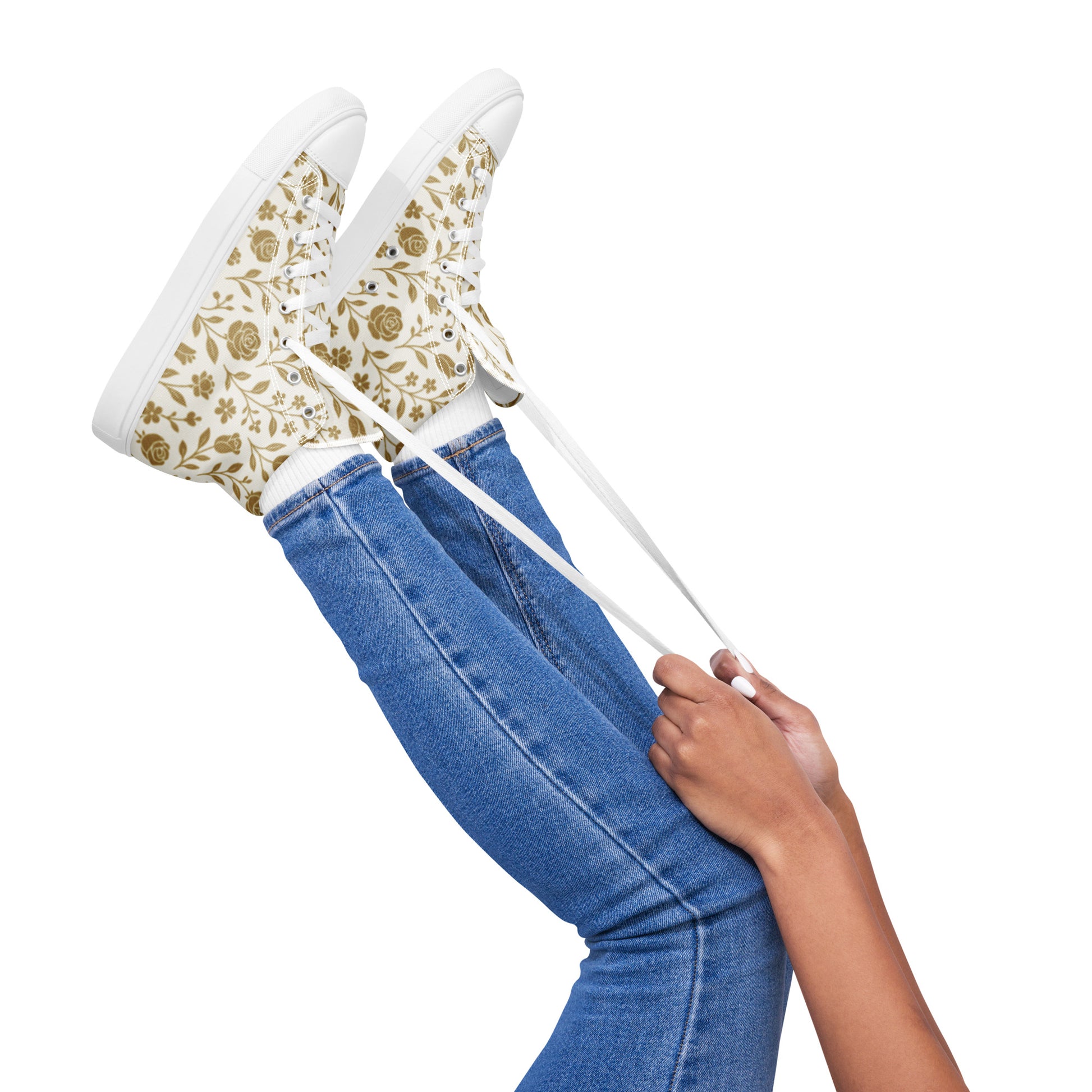 Sneakers Women  FelinDesign Canvas shos High Top Sneakers | Chic Fashion Footwear | Trendy & Comfortable | Size Options Available - FelinDesign