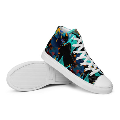 Fashionable Sneakers for Women | Comfy & Trendy Women's Canvas High Tops | Casual Sports Shoes | Stylish Footwear 432 - FelinDesign