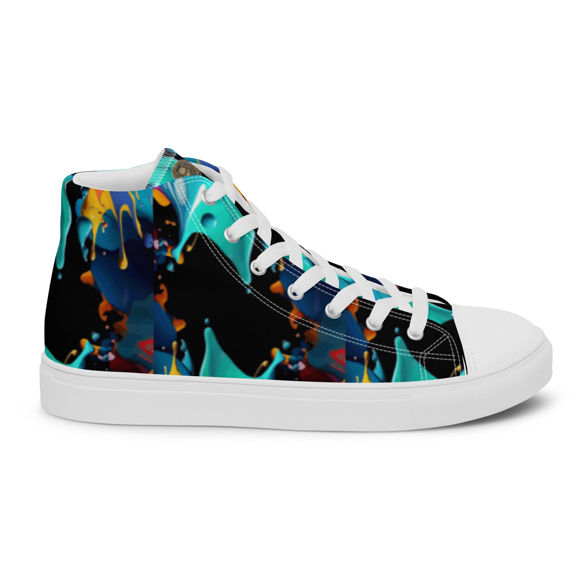 Fashionable Sneakers for Women | Comfy & Trendy Women's Canvas High Tops | Casual Sports Shoes | Stylish Footwear 432 - FelinDesign
